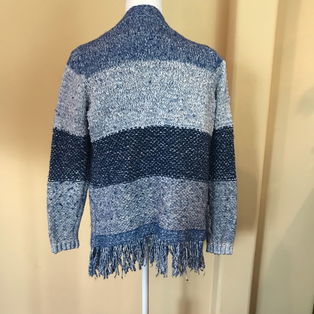 Lucky Brand Poncho Style Sweater Jacket Size L - Picture 4 of 8